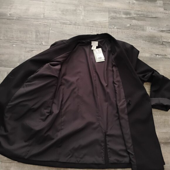H&M Women's Black Blazer Size L NWT - Picture 5 of 6